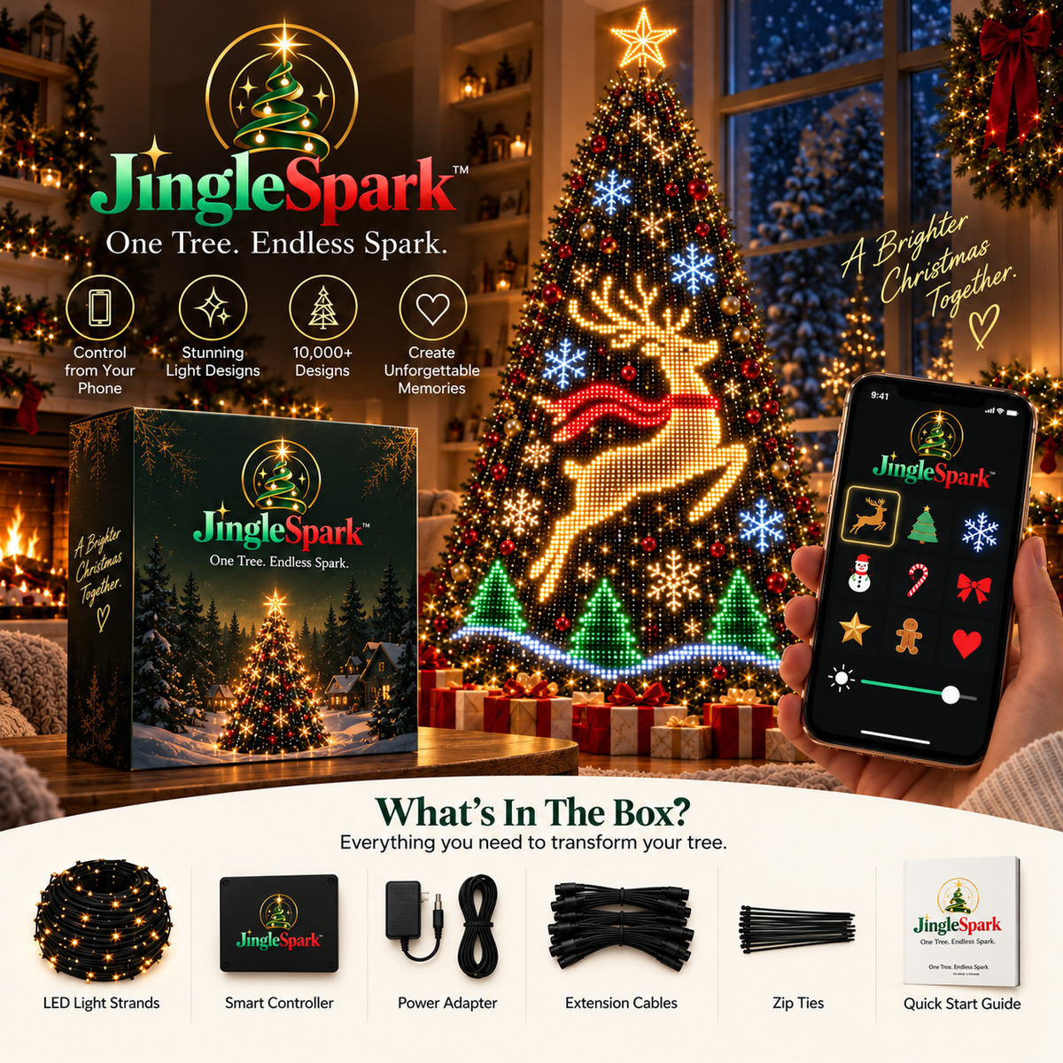 JingleSpark™ — Bring Your Christmas Tree To Life