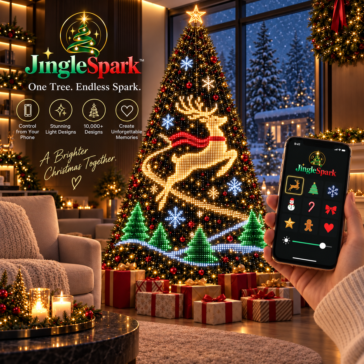 JingleSpark™ — Bring Your Christmas Tree To Life