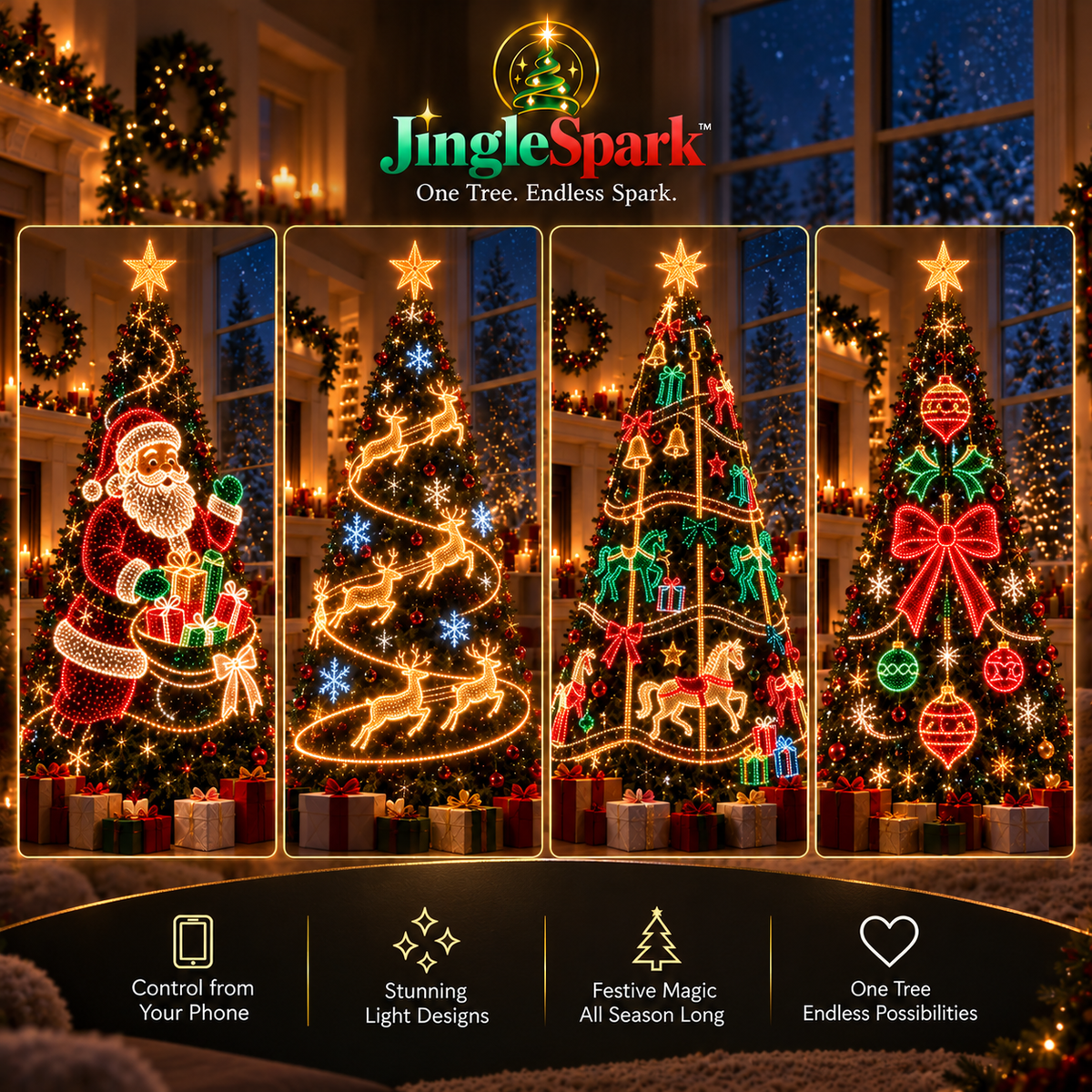 JingleSpark™ — Bring Your Christmas Tree To Life